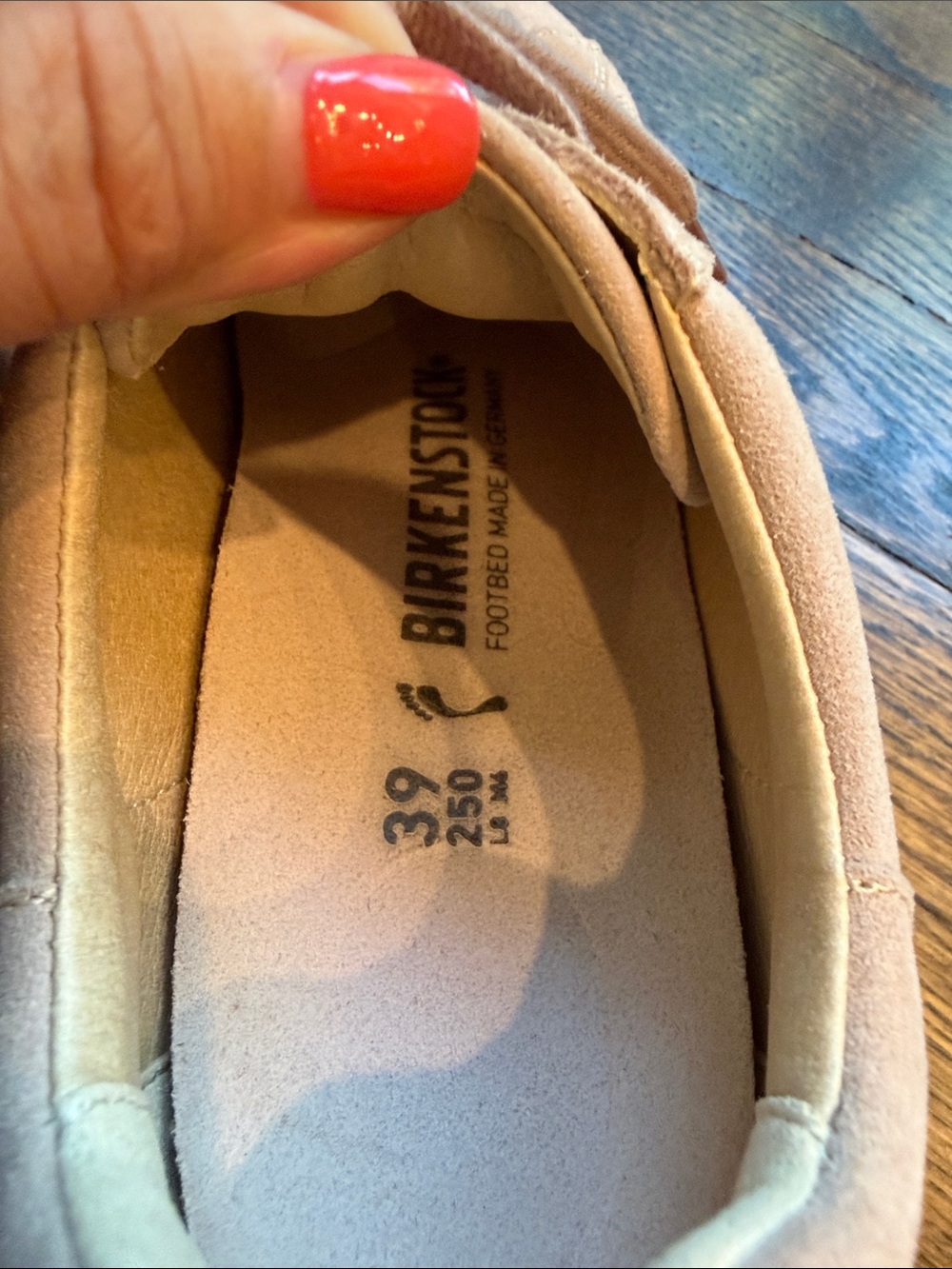 Birkenstock Women's Bend Low Sneaker suede neutral sand light rose - Picture 7 of 9